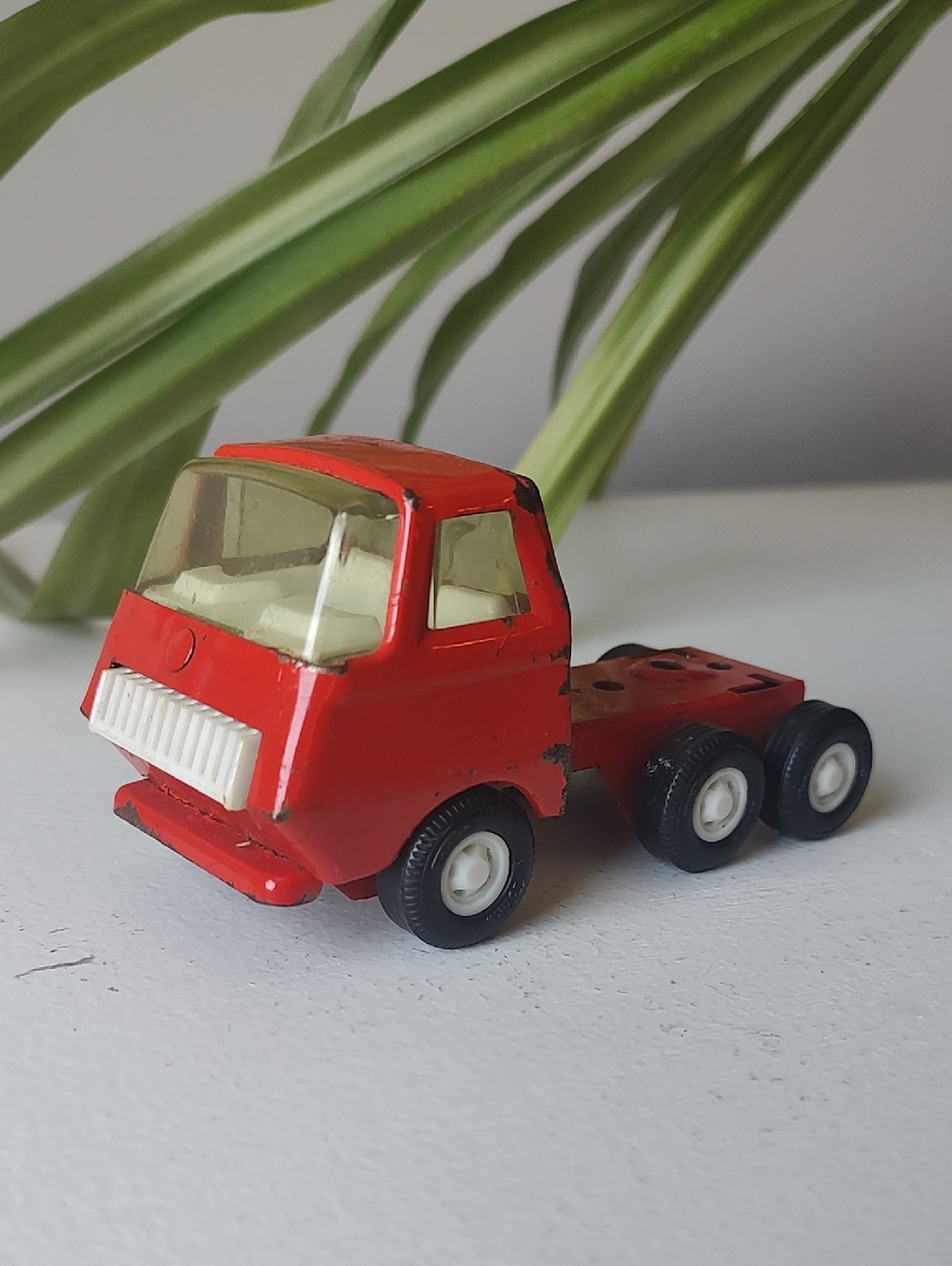 Vintage Collectible 55010 Pressed Steel Semi Truck Toy